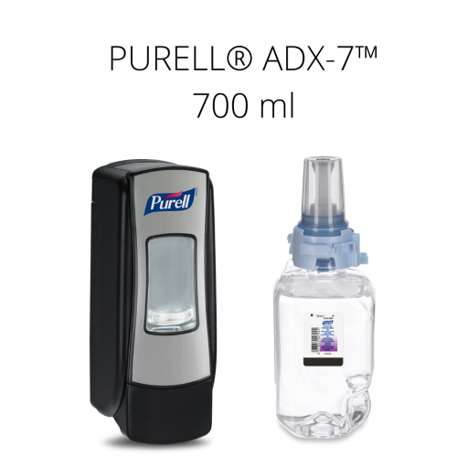 Zestaw startowy PURELL® ADX™ 700 ml (czarno-srebrny dozownik + pianka)