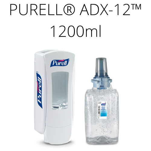 Zestaw startowy PURELL® ADX™ 1200 ml (biały dozownik + żel)