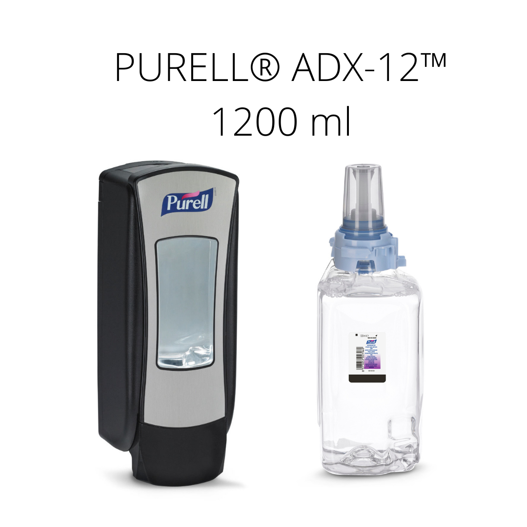 Zestaw startowy PURELL® ADX™ 1200 ml (czarno-srebrny dozownik + pianka)