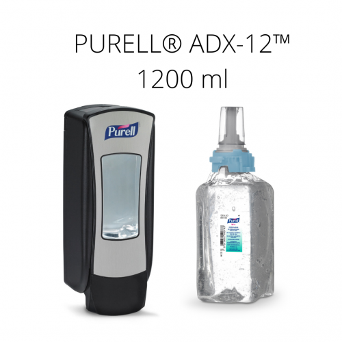 Zestaw startowy PURELL® ADX™ 1200 ml (czarno-srebrny dozownik + żel)