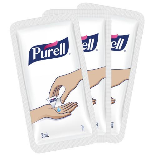 PURELL PERSONALS™ Advanced Żel do dezynfekcji rąk (720x saszetka 3 ml - pojedyncza doza)