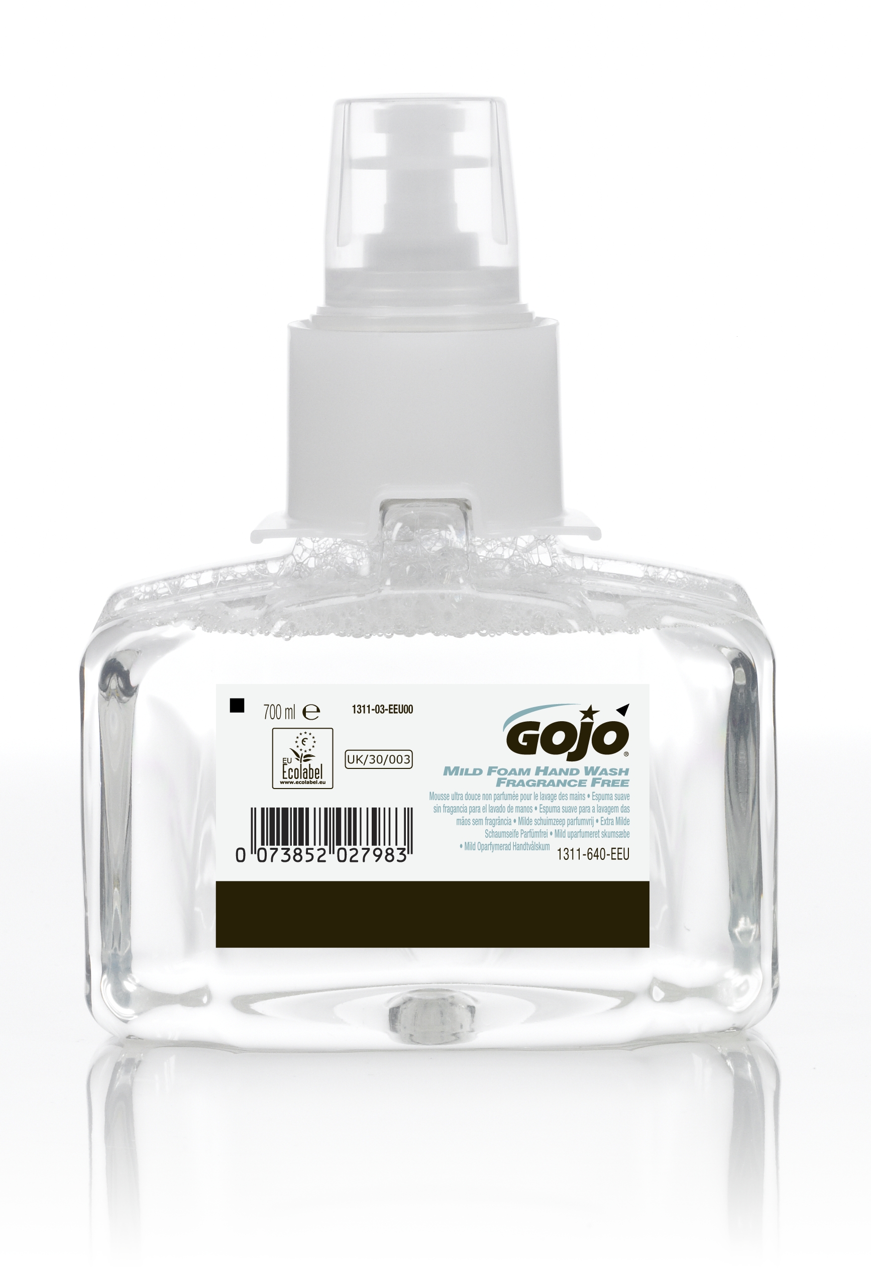 Delikatne, bezzapachowe mydło w piance GOJO® Mild LTX™ 700 ml